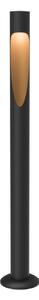 Louis Poulsen bornă luminoasă Flindt, 927 negru 70 cm bază 24 V, Negru, Aluminiu, Design