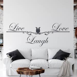Autocolant de perete - Live, Love, Laugh