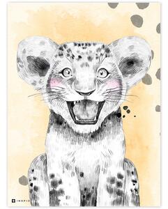 Pictură pentru camera copiilor - Color cu ghepard