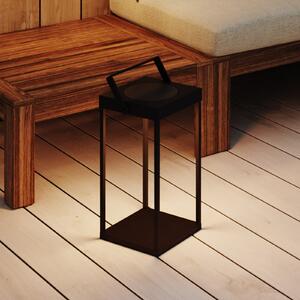 Markslöjd Lanterna solară LED Pure, negru, USB, metal, înălțime 42 cm, reglabil, Negru, Metal, Modern, Lumini solare