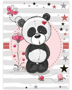 Pictură cu panda în camera pentru copii