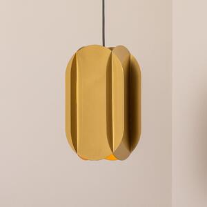 Opviq Lampă suspendată Corner, culoare auriu, înălțime 35 cm, metal, E27, reglabil, Auriu / Alamă, Camera de zi / sufragerie, Metal, Modern
