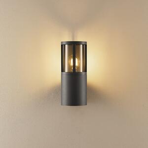 Deko-Light Aplică de exterior Facado II, gri/gri fumuriu Ø 11 cm IP65 metal, reglabil, Gri, Aluminiu, Modern