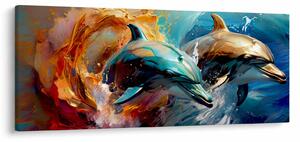 Tablou - Pictură de delfin (120x50 cm)