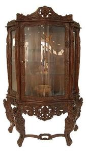 Vitrina Lunex LMR 122 Antique, lemn masiv MAHON