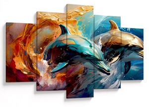 Tablou - Pictură de delfin (150x105 cm)