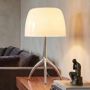 Foscarini Lumiere piccola aluminiu/alb, dimabil, reglabil, Alb, Camera de zi / sufragerie, Sticlă, Design