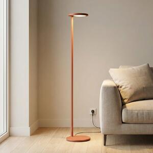 Flos Architectural FLOS Oblique Floor lampă podea LED 927 USB ruginiu, reglabil, Roșu, Camera de zi / sufragerie, Metal, Proiector suspendat