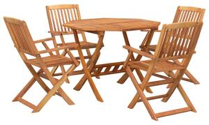 Set mobilier de grădină, 5 piese, lemn masiv de acacia