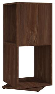 Dulap rotativ, stejar maro, 34,5x34,5x75,5 cm, lemn prelucrat