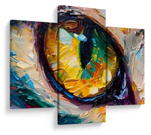 Tablou - Ochi de pisică Pictură (90x60 cm)