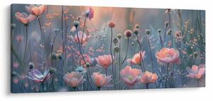 Tablou - Flori în culori pastelate (120x50 cm)