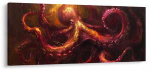 Tablou - Octopus, pictură în ulei (120x50 cm)