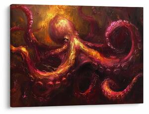 Tablou - Octopus, pictură în ulei (70x50 cm)