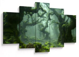 Tablou - O pădure acoperită de mușchi (150x105 cm)