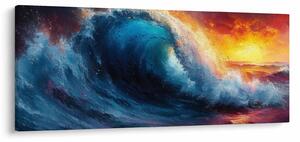 Tablou - Val în apus de soare (120x50 cm)