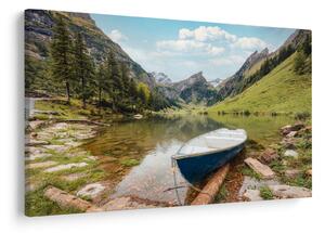 Tablou - Seealpsee, lac din Elveția (90x60 cm)