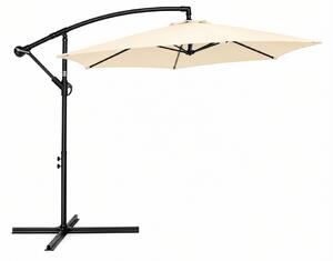 Umbrela de gradina ELVARO ajustabila, crem
