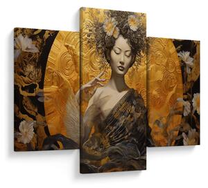 Tablou - Doamnă japoneză (90x60 cm)