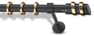 Galerie metalica negru mat-auriu, model P62-3