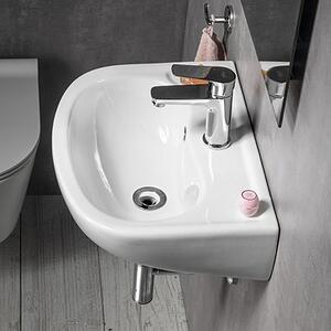Isvea Small lavoar 45x35 cm semicircular clasică alb luciu 10TP71045