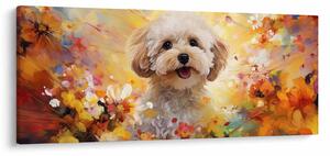 Tablou - Câine fericit (120x50 cm)