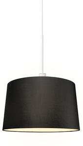 Lampă suspendată modernă albă cu umbră 45 cm negru - Combi 1