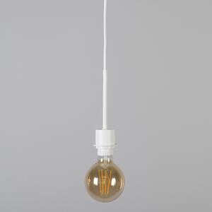 Lampă suspendată modernă albă cu umbră 45 cm negru - Combi 1