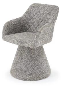 Scaun rotativ K603, stofa clasica gri, 55x55x85 cm