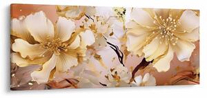 Tablou - Flori de aur (120x50 cm)