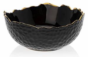 Castron ceramic TIGELLA 20 cm negru/auriu