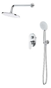 Cersanit Luna set de duș ascuns cu duș de ploaie crom S1057-016