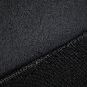 Vinsetto Fotoliu de birou captusit cu inaltime ajustabila, rabatabil, 5 roti din PVC plasa din material textil, negru, 60x64x99-107cm