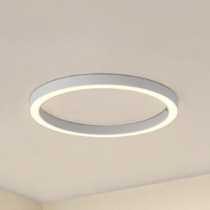 Lucande Plafonieră LED Neor, albă, Ø 60 cm, CCT, dimabil, reglabil, Alb, Hol, Metal, Modern