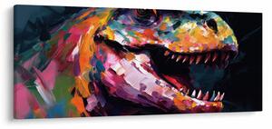 Tablou - Dinozaur, pictură (120x50 cm)