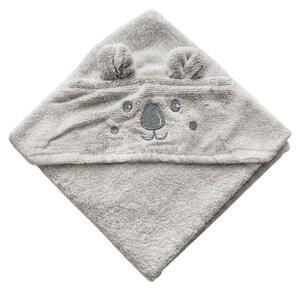 Prosop pentru copii cu gluga KODA 75x75 cm, gri
