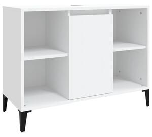 Dulap de chiuvetă, alb, 80x33x60 cm, lemn prelucrat