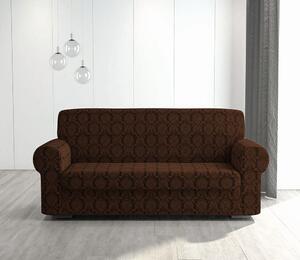 Husa elastica pentru canapea 3 locuri, fara volanas, model Jacquard Maro