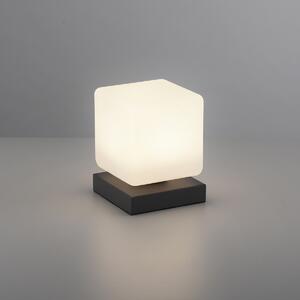 Lampă de masă gri închis cu LED reglabil cu atingere - Jano