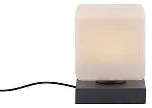 Lampă de masă gri închis cu LED reglabil cu atingere - Jano
