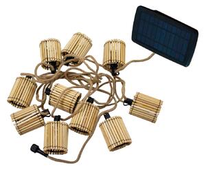 Newgarden Okinawa ghirlandă lumini solară 10becuri, Lemn, Bamboo