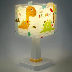 Dalber Lampa de masă pentru copii Dinos, G4, lățime 14 cm, Alb, Camera copiilor, Plastic