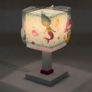 Dalber Lampa de masă pentru copii Mermaids, G4, lățime 16 cm, Albastru, Camera copiilor, Plastic