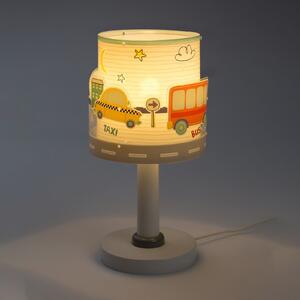 Dalber Lampa de masă pentru copii Baby Travel, G4, Ø 15 cm, Alb, Camera copiilor, Plastic