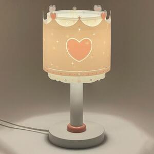 Dalber Lampa de masă pentru copii Little Queen, G4, Ø 15 cm, Roz / Rosé, Camera copiilor, Plastic