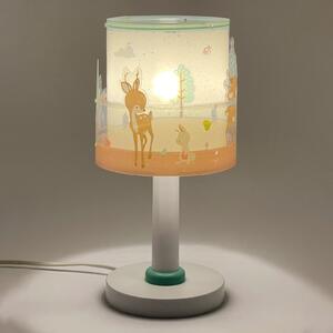 Dalber Lampa de masă pentru copii Loving Deer, G4, Ø 15 cm, Roz / Rosé, Camera copiilor, Plastic