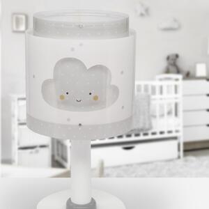 Dalber Lampa de masă pentru copii Baby Dreams, gri, G4, Ø 15 cm, Alb, Camera copiilor, Plastic