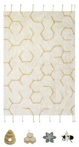 Covor de joacă pentru copii crem din bumbac 90x130 cm Pollination – Lorena Canals
