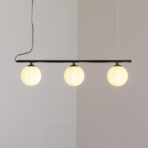 ALDEX Lampă suspendată Beryl, 3 becuri, negru, reglabil, Negru, Camera de zi / sufragerie, Metal, Modern