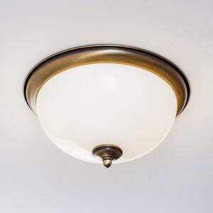 Jupiter Plafonieră Clara Ø 36cm, reglabil, Bronz / Alamă Veche, Camera de zi / sufragerie, Sticlă, Antichitate